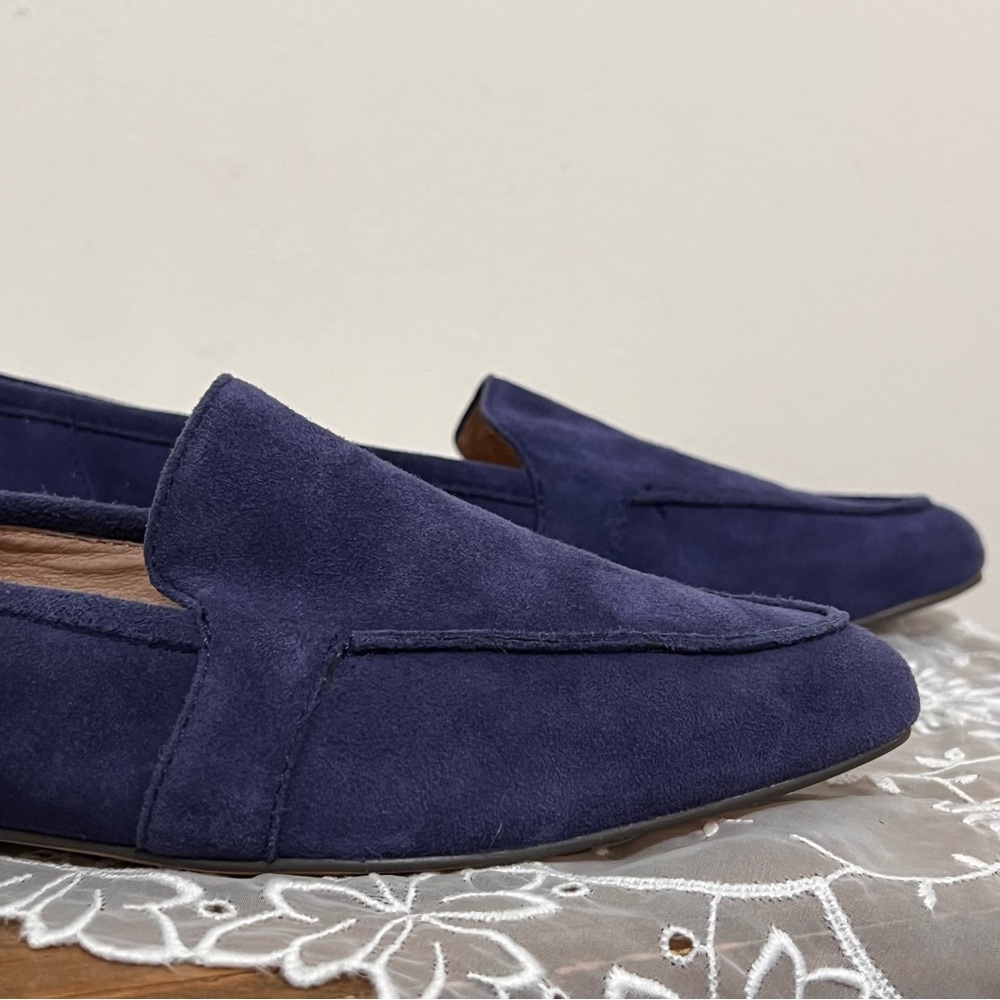 NWOT Corso Como Jatiba Blue Suede Leather Loafer Shoes - Picture 5 of 11